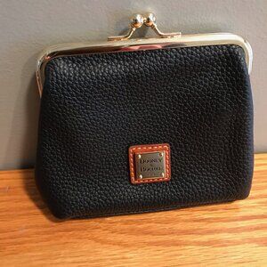 Dooney & Bourke Pebble Grain Large Framed Purse Black